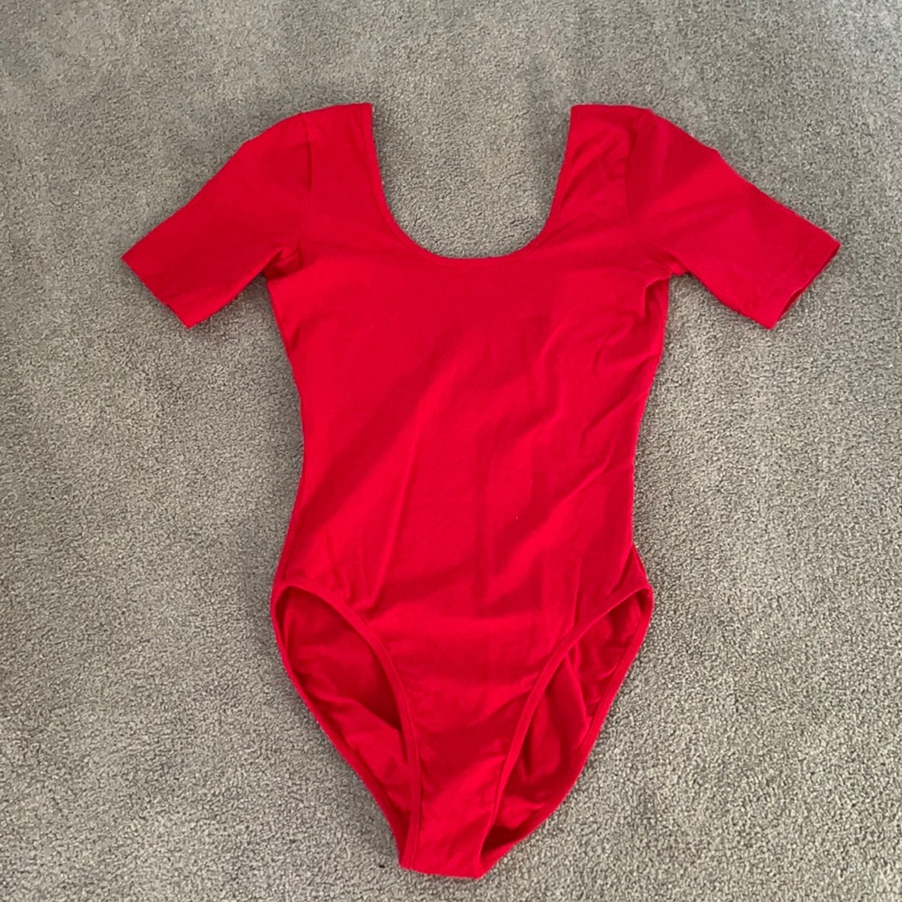 American Apparel Red Body Suit